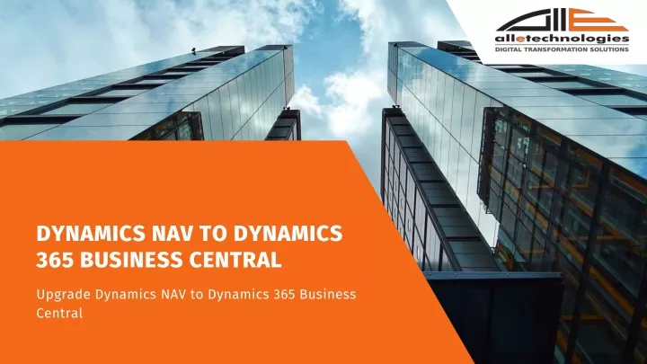 dynamics nav to dynamics 365 business central