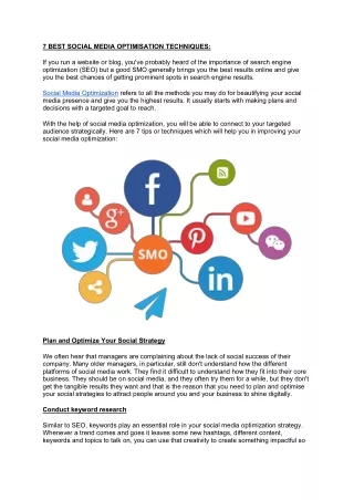 Best Social Media Optimization Tips For Growing Your Business
