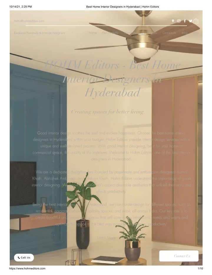 PPT - Home interior designers in hyderabad PowerPoint Presentation ...