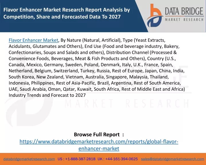 flavor enhancer market research report analysis
