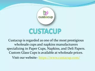 Are You Struggling With Custom Cups & Napkins?