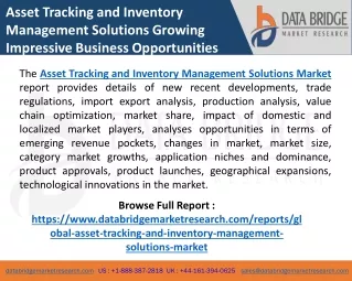 asset tracking and inventory management solutions