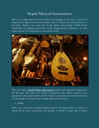 nepali musical instruments