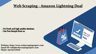 web scraping amazon lightning deal