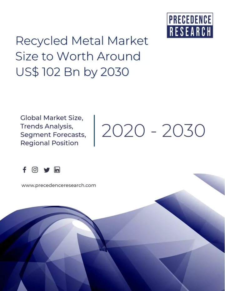 Ppt Recycled Metal Market Size To Worth Around Us 102 Bn By 2030