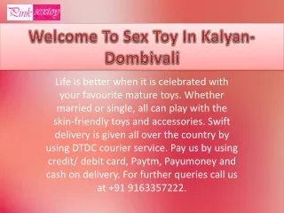 welcome to sex toy in kalyan dombivali