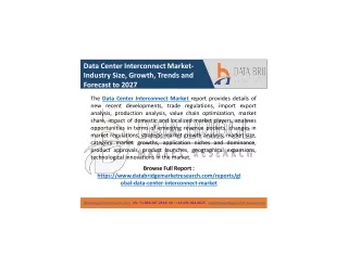 data center interconnect market industry size
