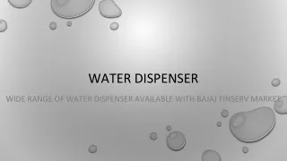 water dispenser