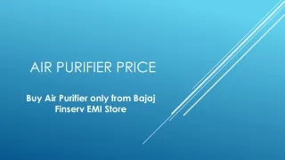 air purifier price