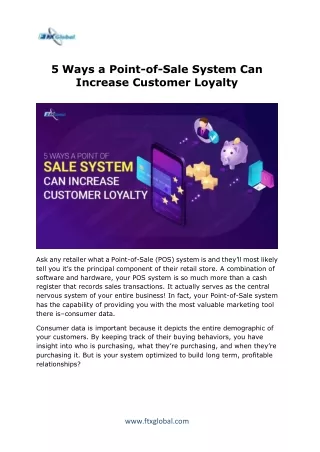 5 Ways a Point of Sale System Can Increase Customer Loyalty