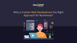 Why is Custom Web Development the Right Approach for Businesses