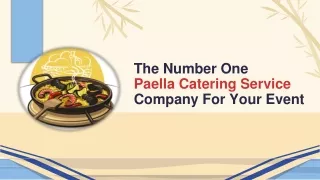 the number one paella catering service company