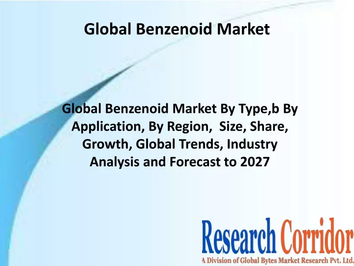 global benzenoid market