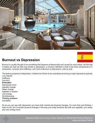 Burnout Vs Depression