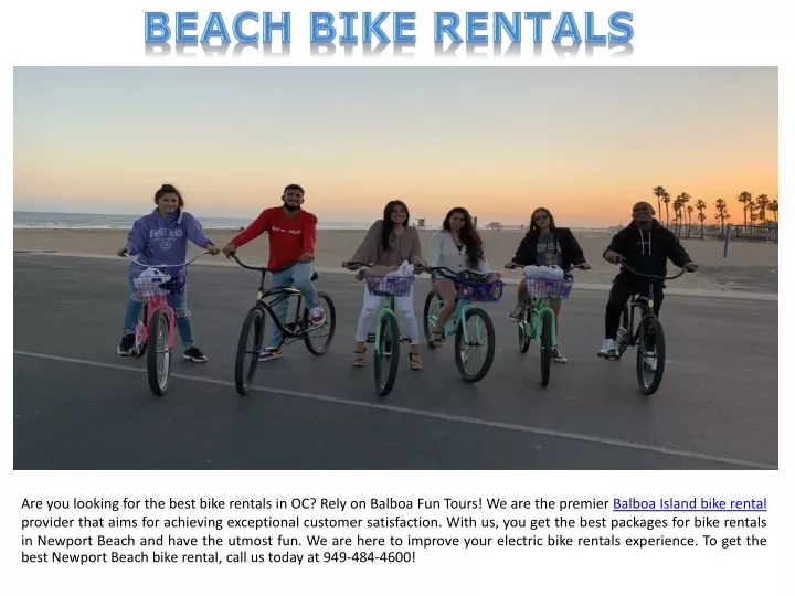 beach bike rentals