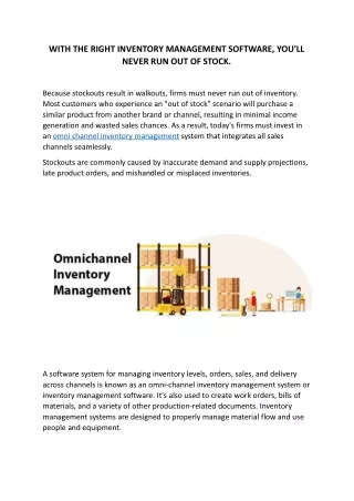 with the right inventory management software