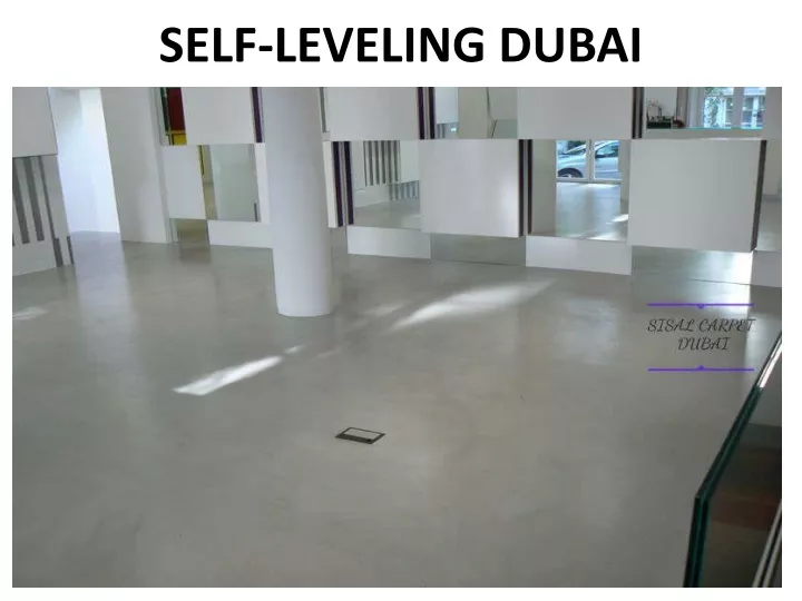 self leveling dubai