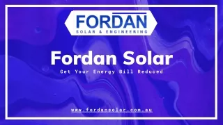 Fordan Solar - Solar System and Panels Installation in Sydney, Campbelltown