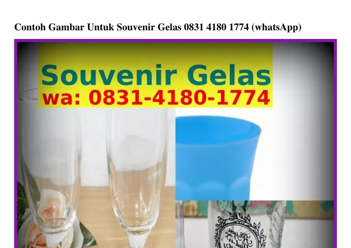 contoh gambar untuk souvenir gelas 0831 4180 1774
