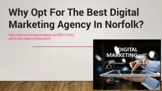 Why Should You Choose the Best Digital Marketing Agency in Norfolk