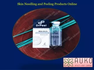 Skin Needling and Peeling Products Online