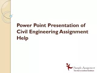 power point presentation of civil engineering assignment help