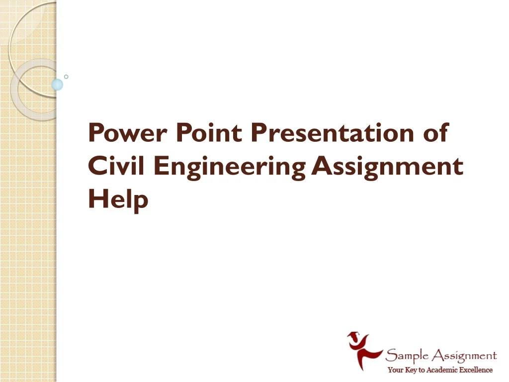 PPT - Power Point Presentation of Civil Engineering Assignment Help ...