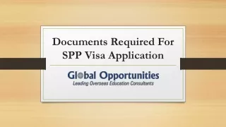 documents required for spp visa application