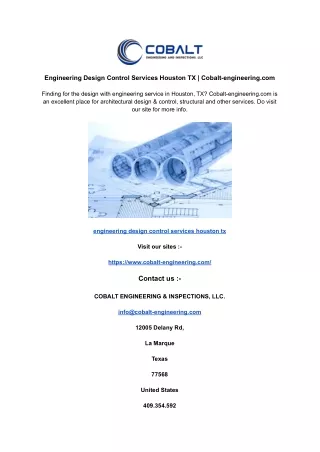 engineering design control services houston