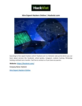 hire expert hackers online hackvist com