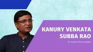 Kanury Venkata Subba Rao