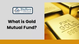 what is gold mutual fund