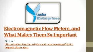 industrial uses of electromagnets and general flow meters
