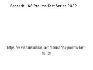 sanskriti ias prelims test series 2022