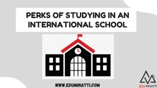 perks of studying in an international school