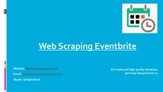 web scraping eventbrite