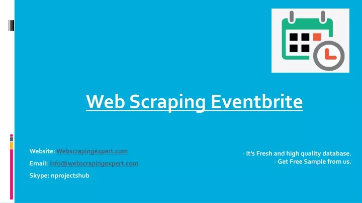 web scraping eventbrite