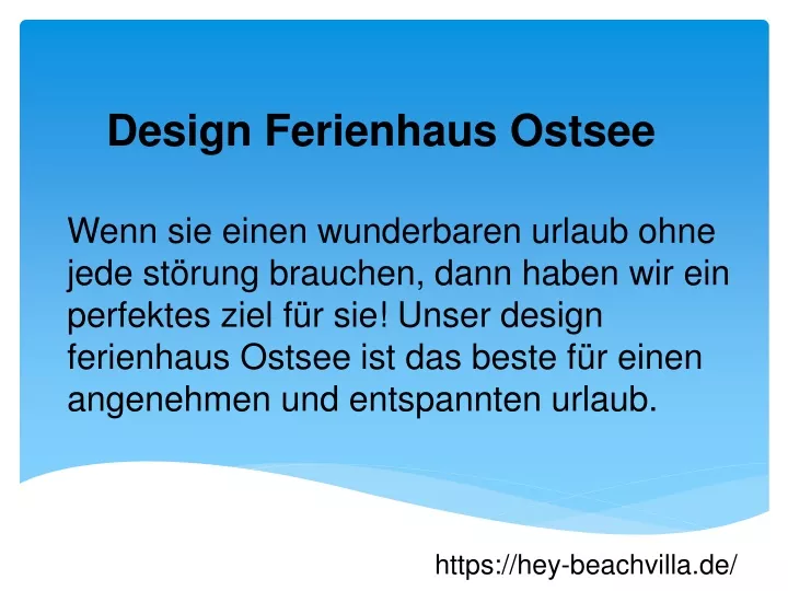 design ferienhaus ostsee