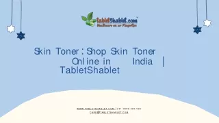 Shop Skin Toner Uses Online at Best Price for in India | TabletShablet