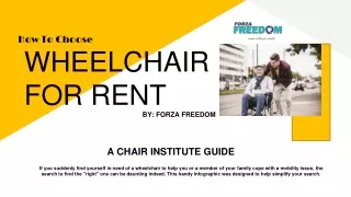 Wheelchair For Rent