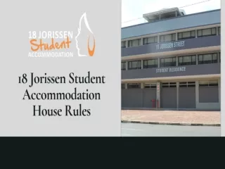18 Jorissen Student Accommodation House Rules