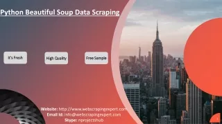 python beautiful soup data scraping