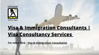 Visa & Immigration Consultants  Visa Consultancy Services