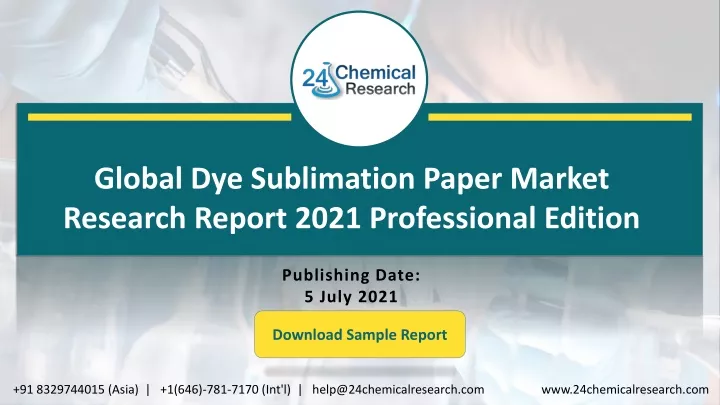 global dye sublimation paper market research