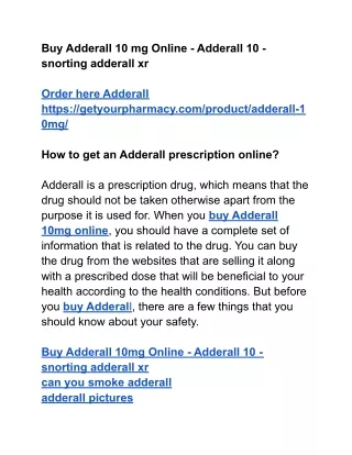 Buy Adderall 10 mg Online - Adderall 10 - snorting adderall xr