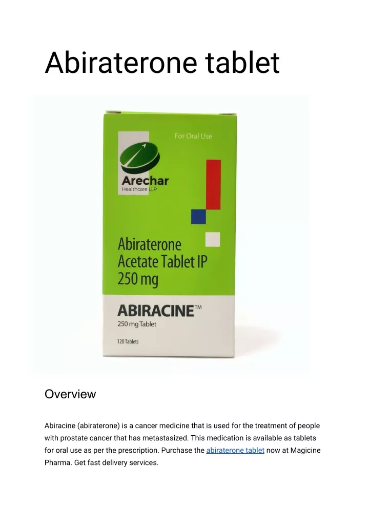 abiraterone tablet