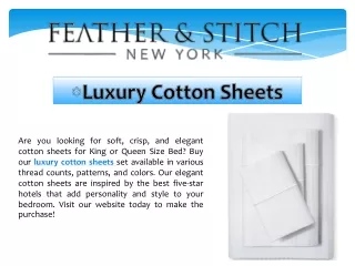 luxury cotton sheets