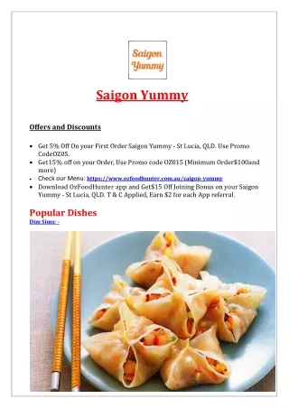 saigon yummy offers and discounts