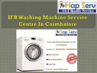 IFB Washing Machine Service Centre In Coimbatore