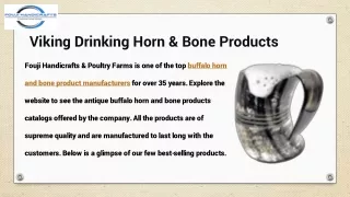 Viking Drinking Horn and Bone Product